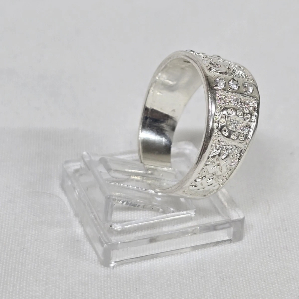Good Luck Ring CZ Unisex 925 Mexican Sterling Silver